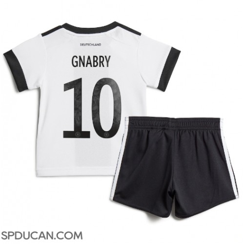 Dječji Nogometni Dres Njemačka Serge Gnabry #10 Domaci SP 2022 Kratak Rukav (+ Kratke hlače)